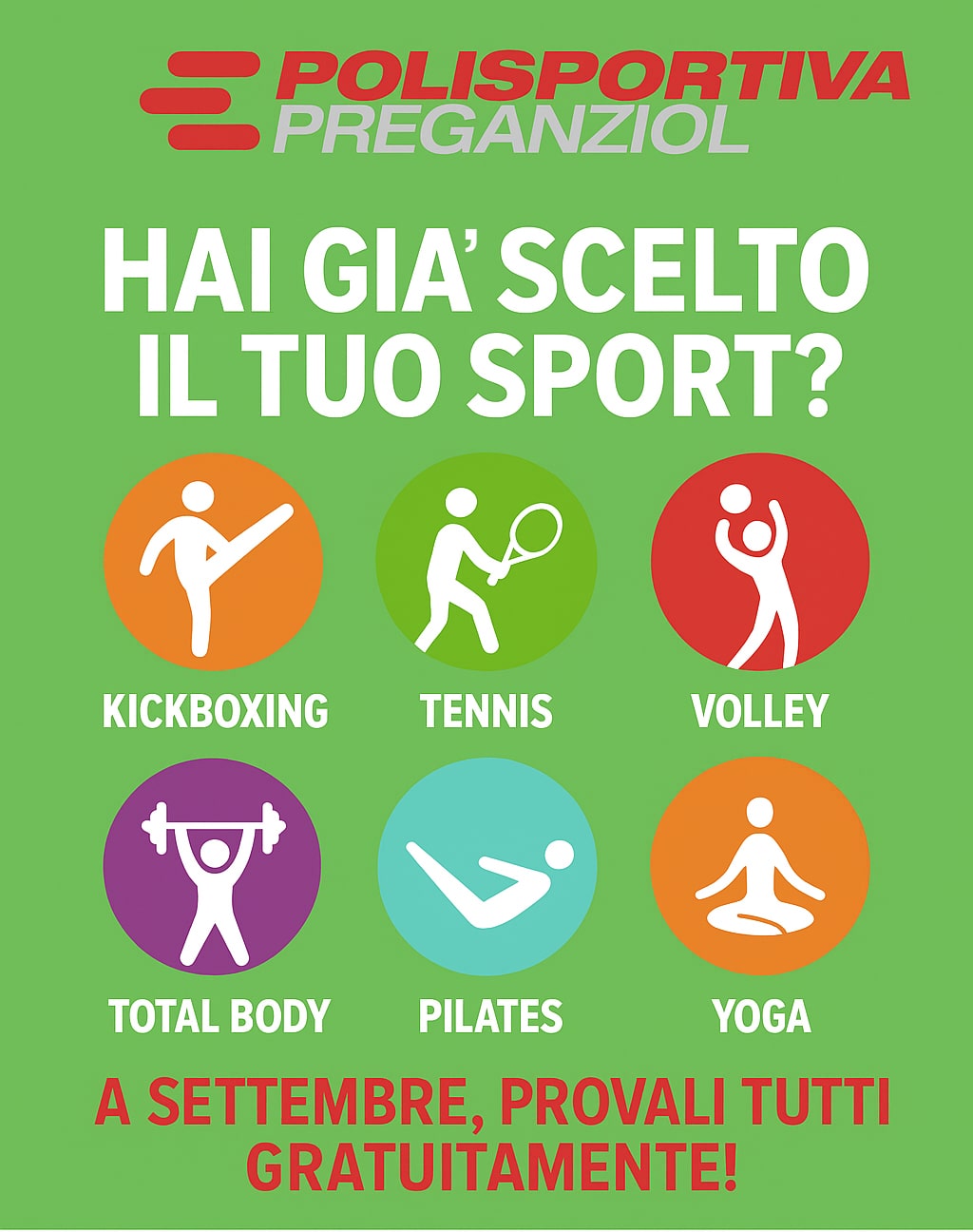 Hai già scelto il tuo sport! Promo di settembre