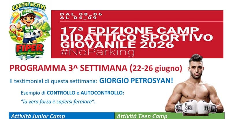 CENTRI ESTIVI: il programma da lunedì 22 giugno