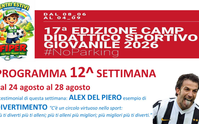 CENTRI ESTIVI: il programma da lunedì 24 agosto