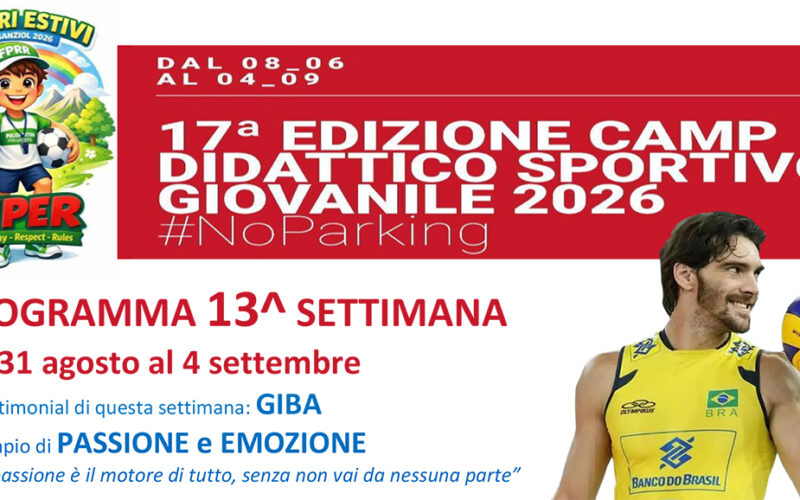 CENTRI ESTIVI: il programma da lunedì 31 agosto