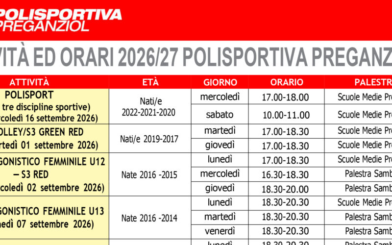 UNDER 13 settembre GRATIS!