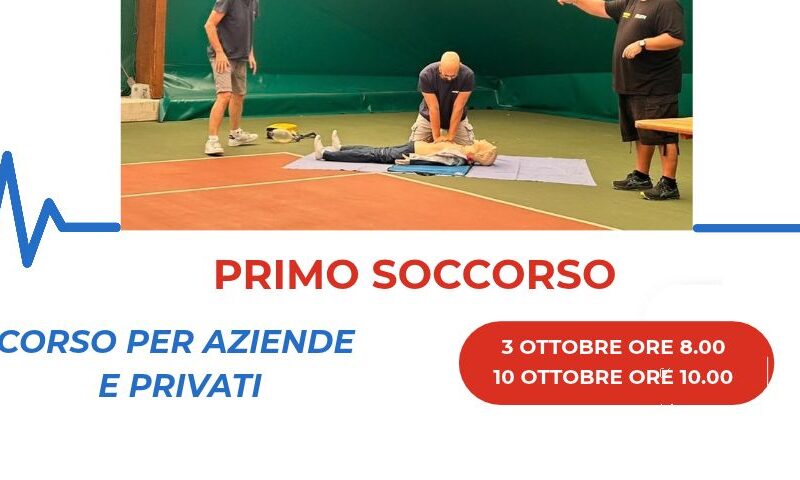 Corsi di PRIMO SOCCORSO aziendale e per privati
