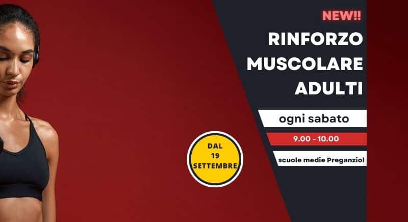 Novità: sabato mattina con il RINFORZO MUSCOLARE