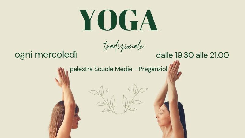 YOGA: ogni mercoledì dal 30 settembre